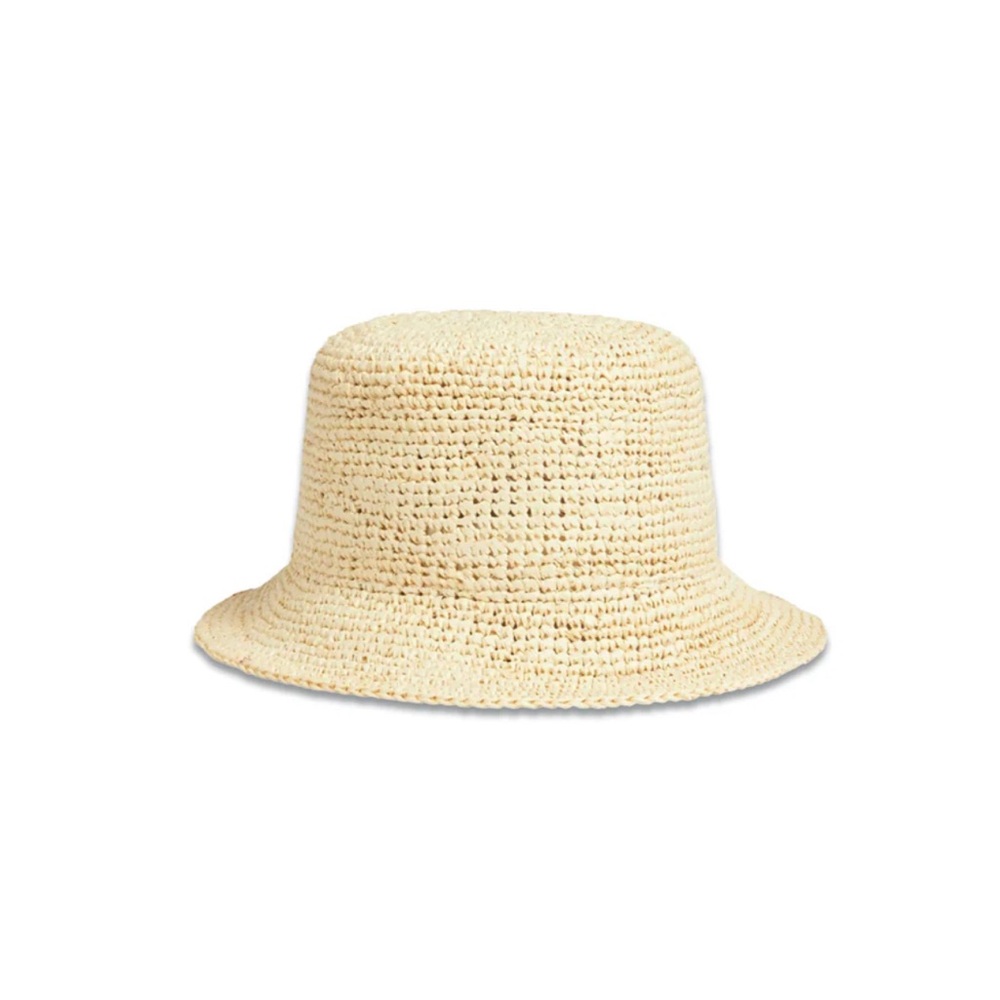 Onia Raffia Bucket Hat — Straw 👒